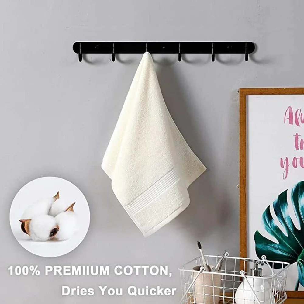 Bath Hand Towel Sets - 100% Cotton Premium Quality 1 Bath & 2 Hand Towels Set